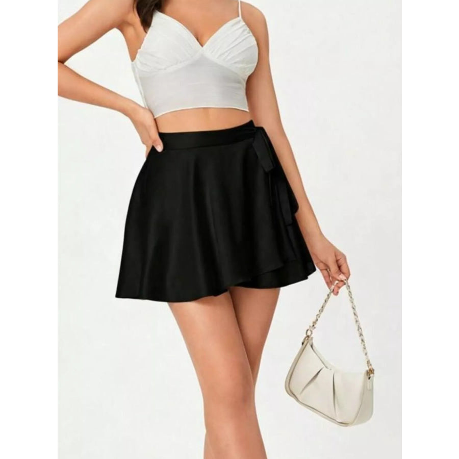 Elastic Waist Mini Skirt Apparel and Accessories
