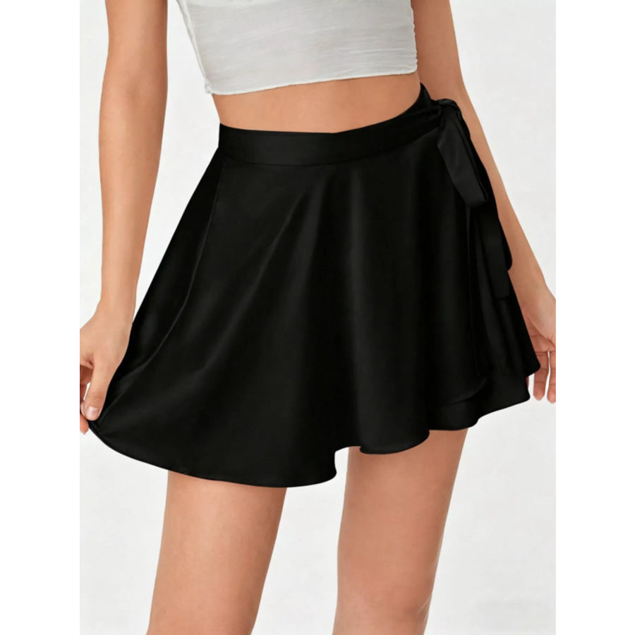 Elastic Waist Mini Skirt Black / XS Apparel and Accessories