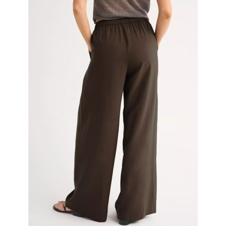 Elastic Waist Relaxed Fit Pants Apparel and Accessories