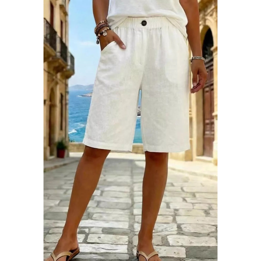 Elastic Waist Shorts Apparel and Accessories