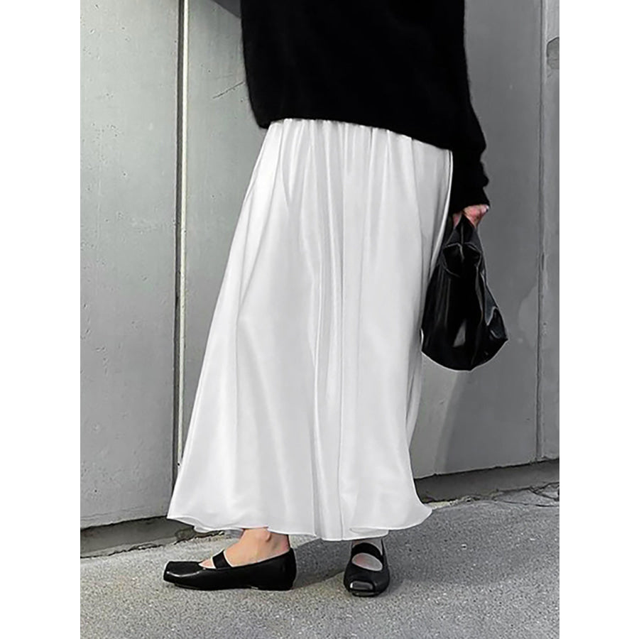 Elastic Waist Skirt Apparel and Accessories