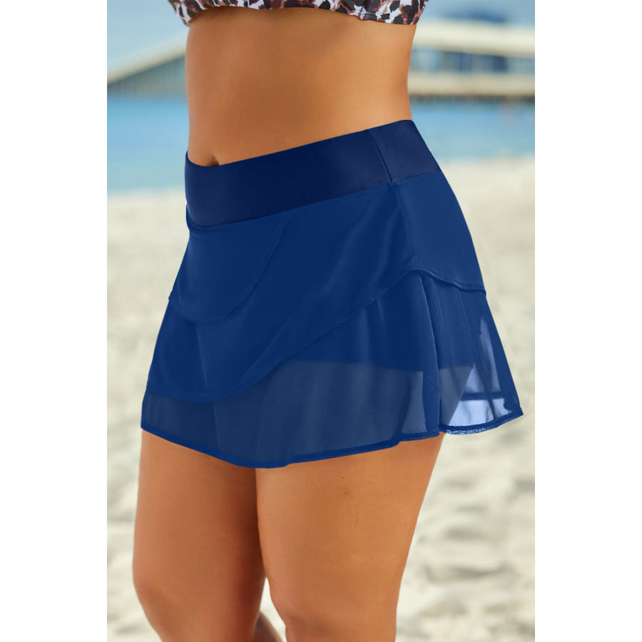 Elastic Waist Swim Skirt Apparel and Accessories