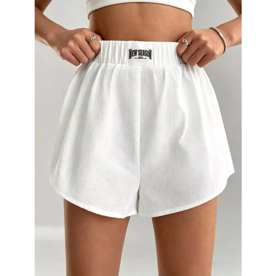 Elastic Waistband Casual Shorts Apparel and Accessories