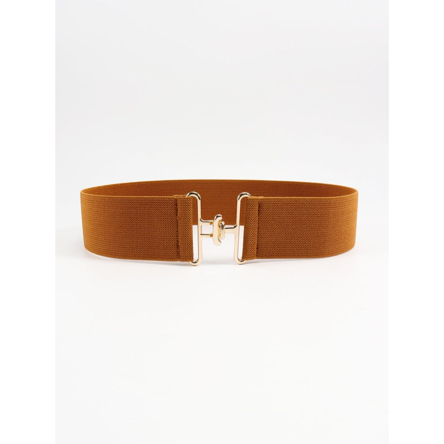 Elastic Wide Belt Ochre / One Size