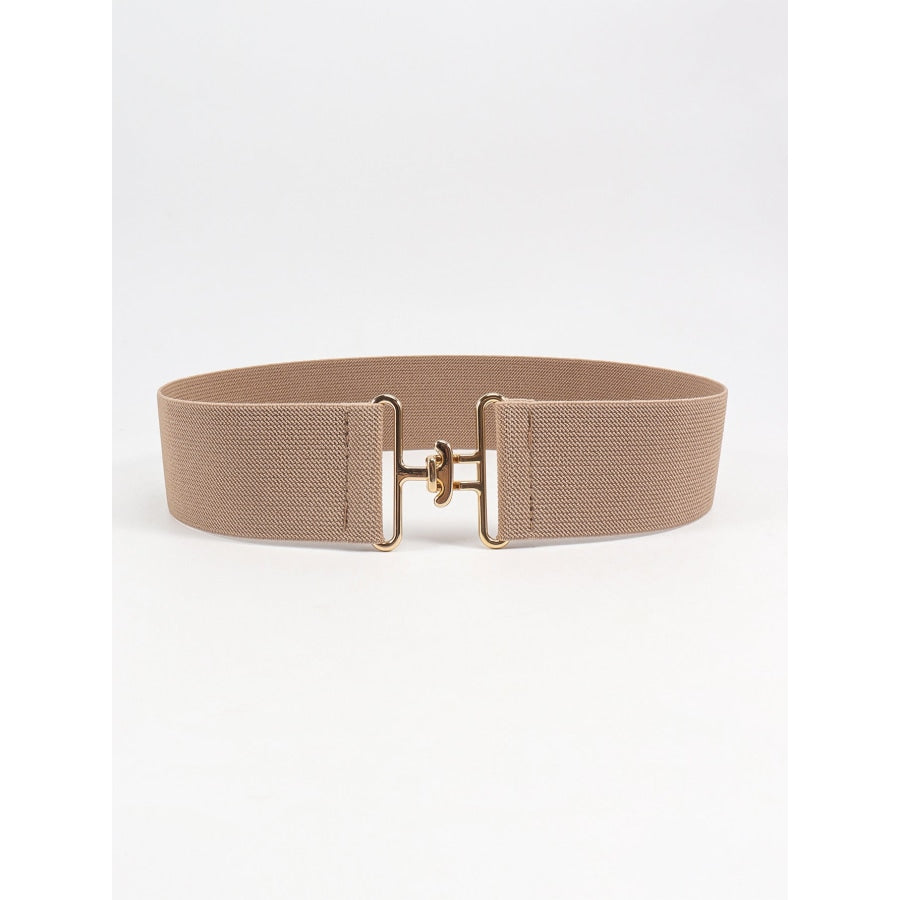 Elastic Wide Belt Tan / One Size