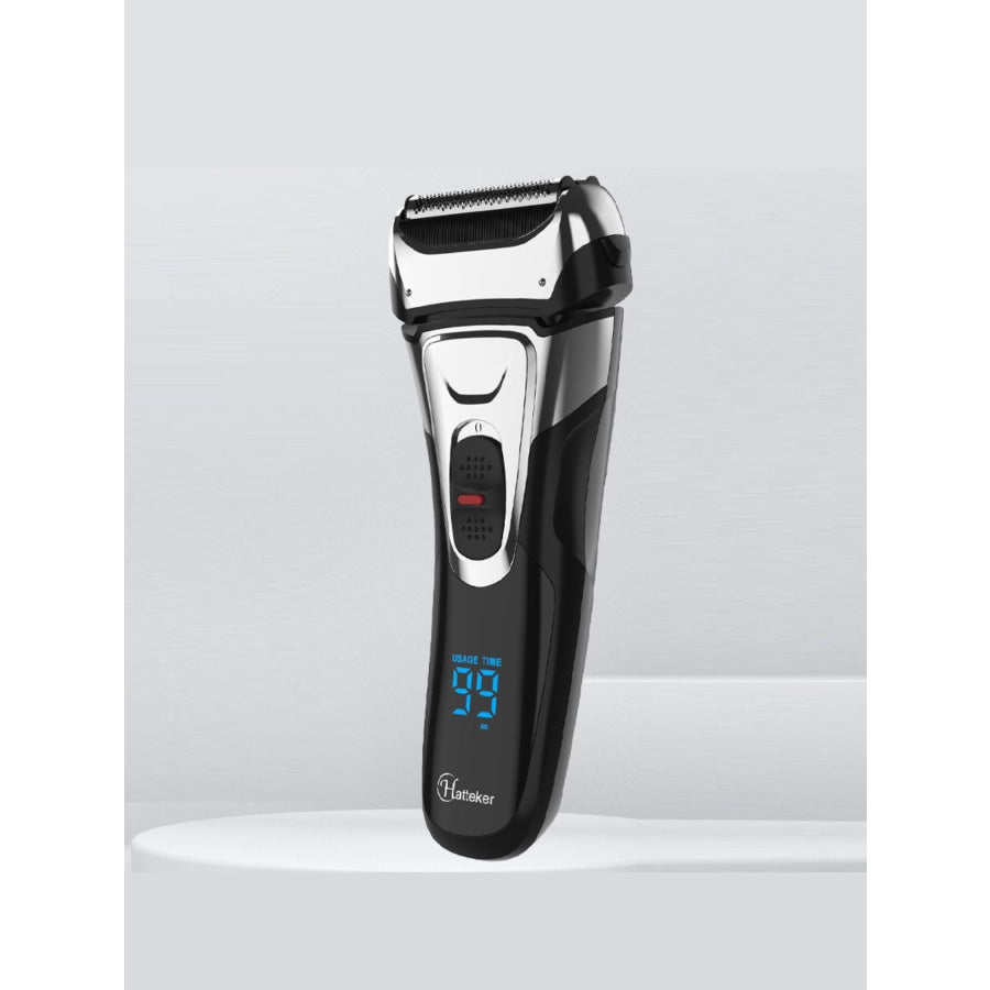 Electric Foil Shaver with LED Display Black / ONESIZE Apparel and Accessories