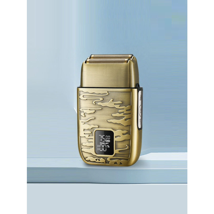 Electric Foil Shaver with LED Display Gold / ONESIZE Apparel and Accessories