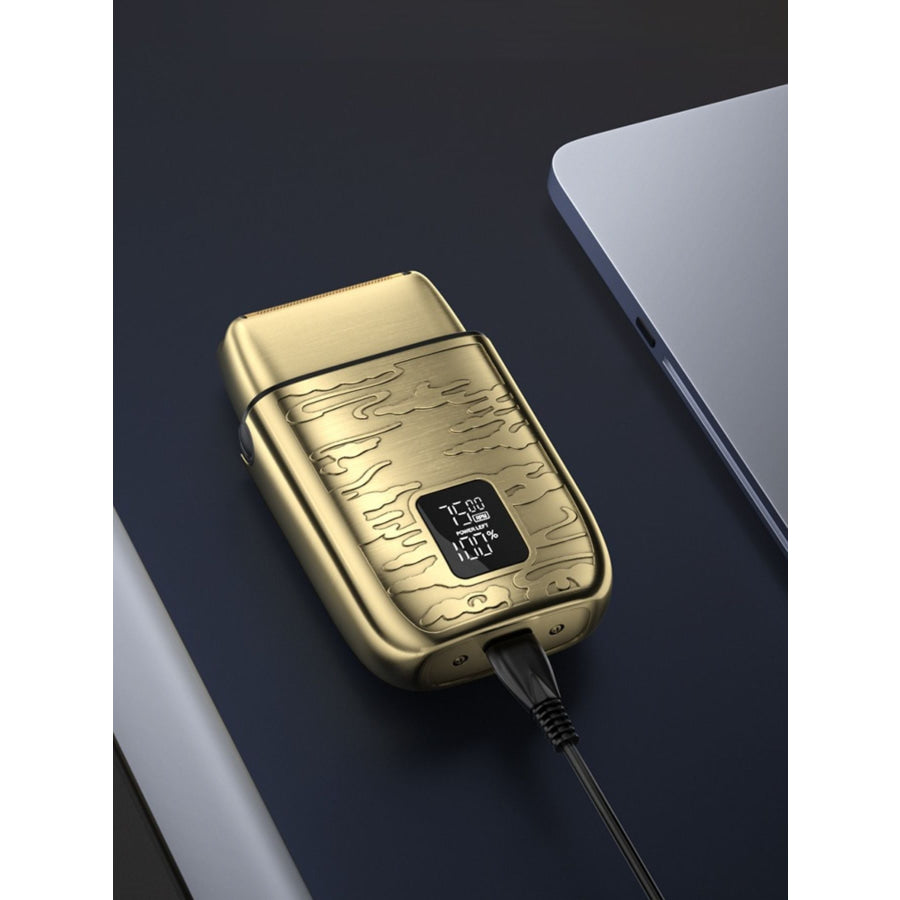 Electric Foil Shaver with LED Display Gold / ONESIZE Apparel and Accessories