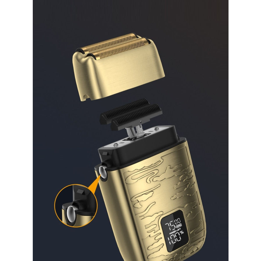 Electric Foil Shaver with LED Display Gold / ONESIZE Apparel and Accessories