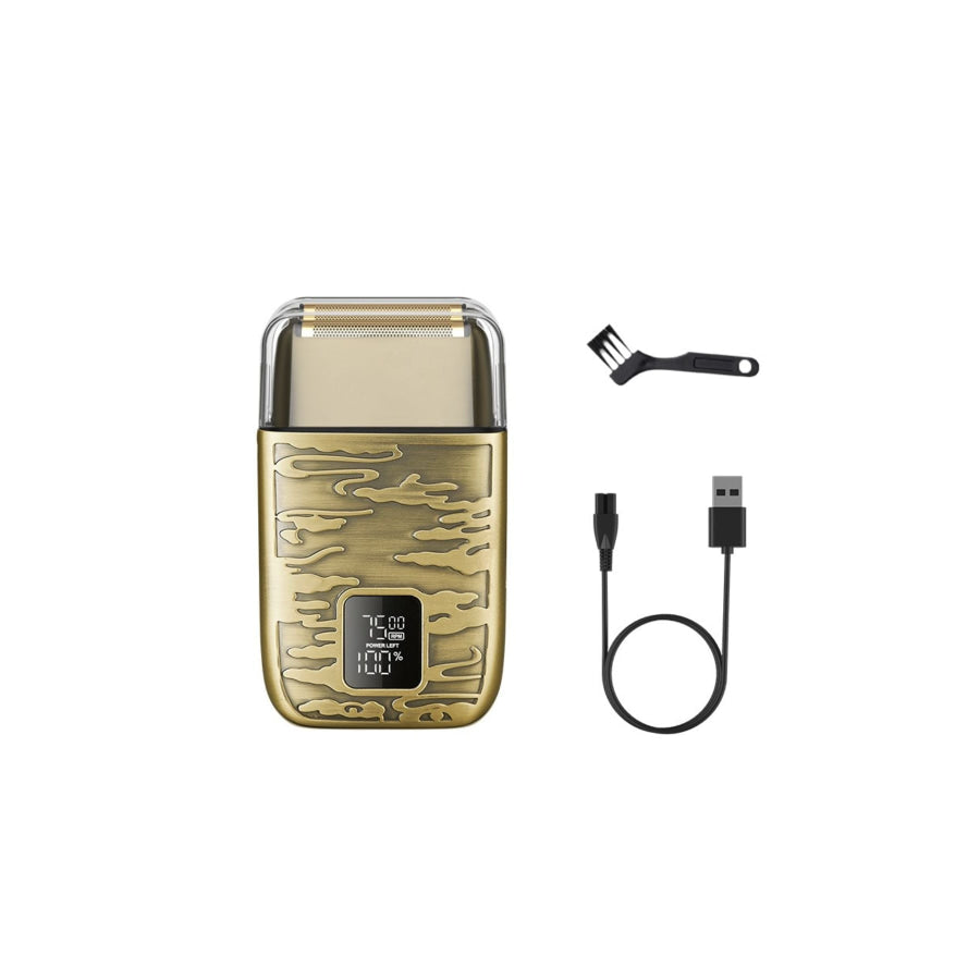 Electric Foil Shaver with LED Display Gold / ONESIZE Apparel and Accessories