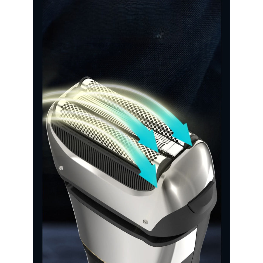 Electric Foil Shaver with LED Display Silver / One Size Apparel and Accessories