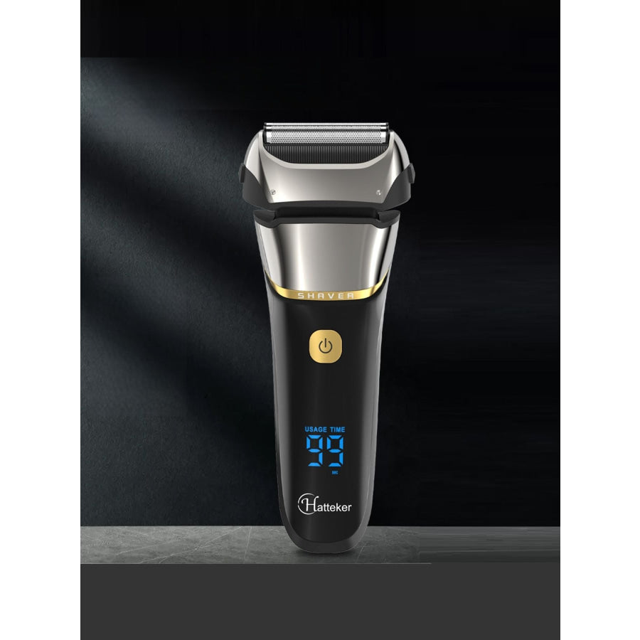Electric Foil Shaver with LED Display Silver / One Size Apparel and Accessories