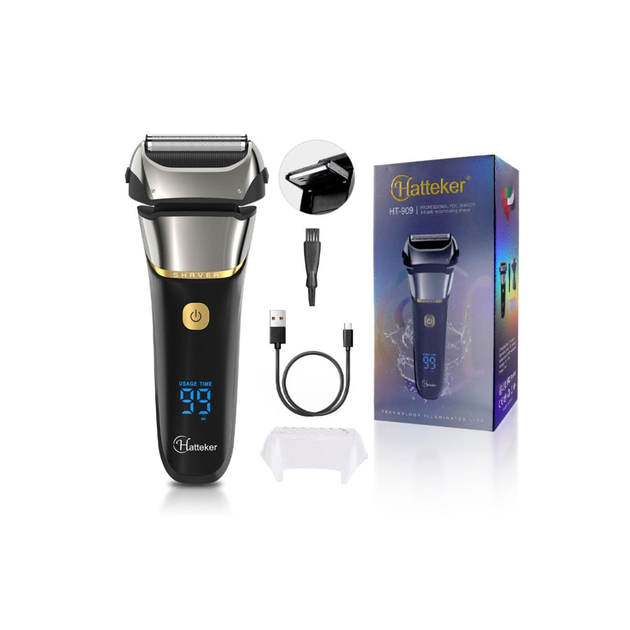 Electric Foil Shaver with LED Display Silver / One Size Apparel and Accessories