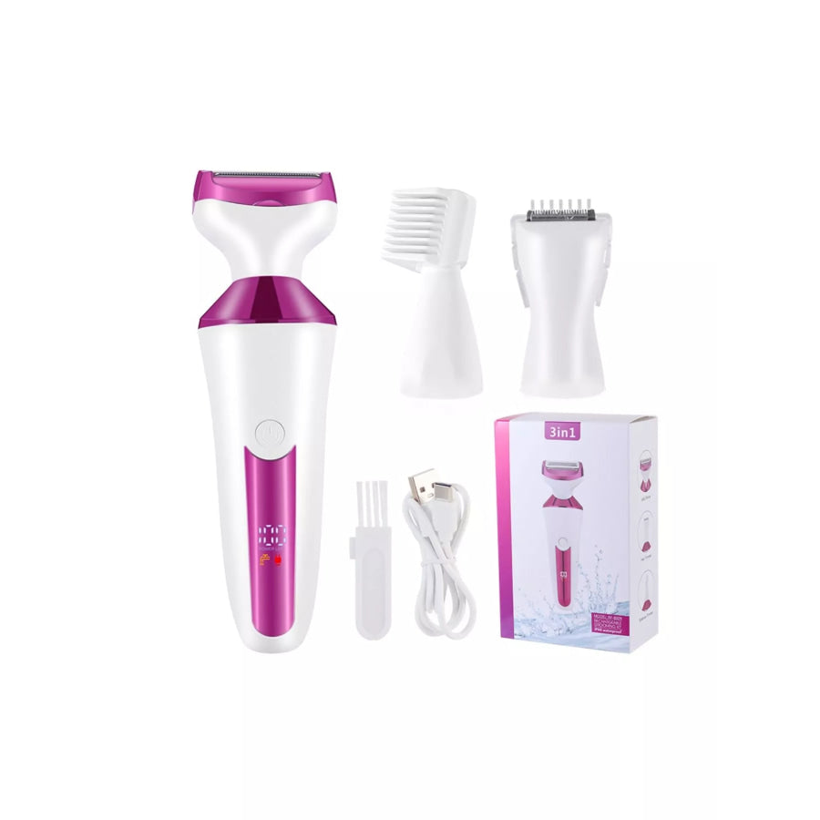 Electric Hair Removal Epilator Rose Red / One Size Apparel and Accessories