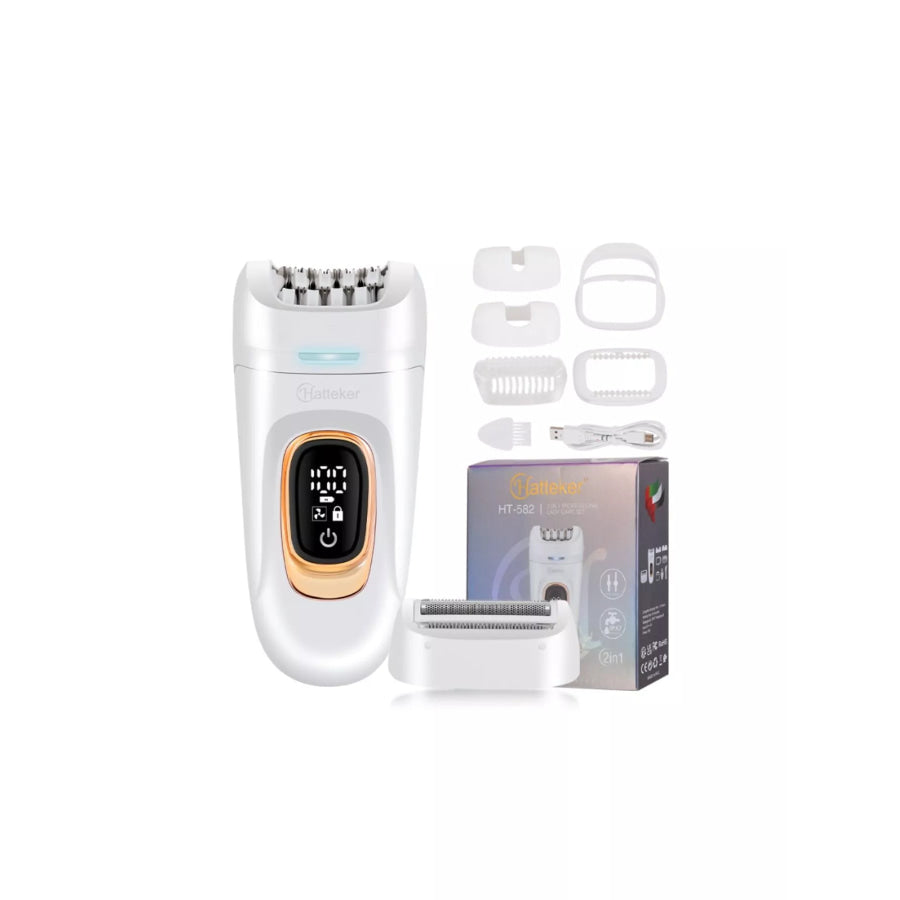 Electric Hair Removal Epilator White / One Size Apparel and Accessories