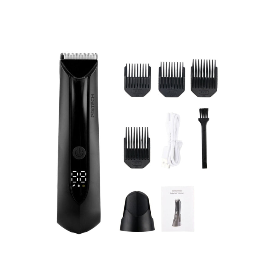 Electric Hair Removal Epilator with LED Display Black / ONESIZE Apparel and Accessories