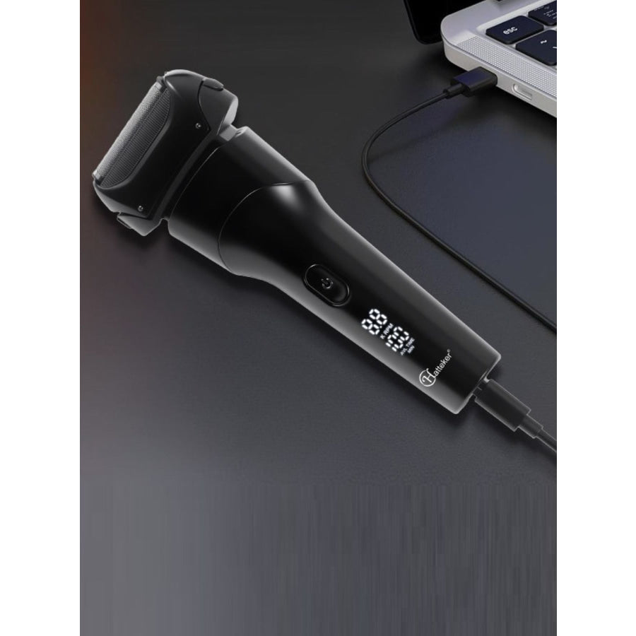 Electric LED Display Shaver Black / ONESIZE Apparel and Accessories