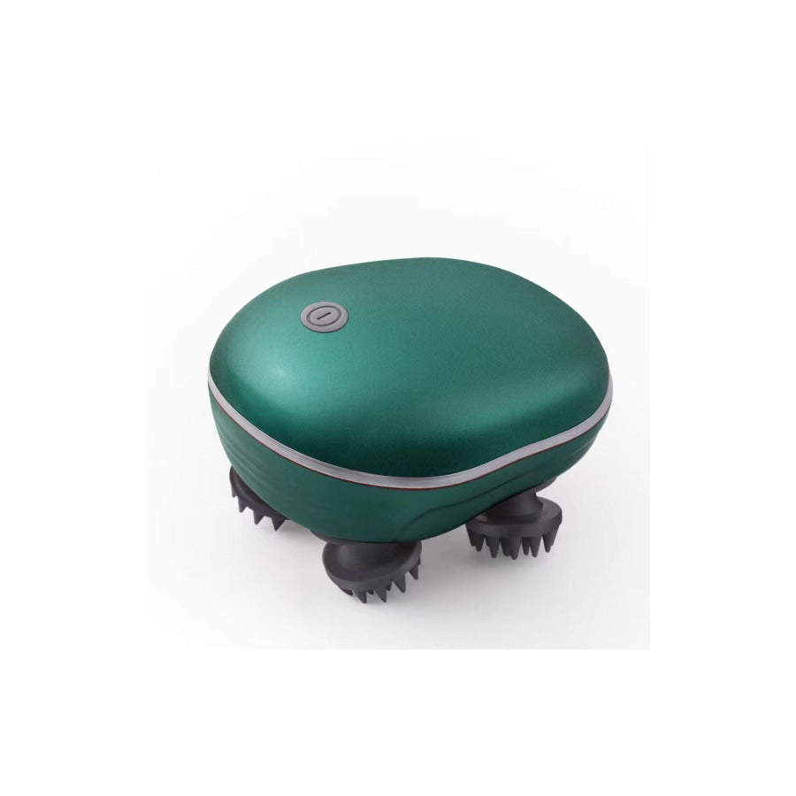Electric Scalp Massager Brush Dark Green / One Size Apparel and Accessories