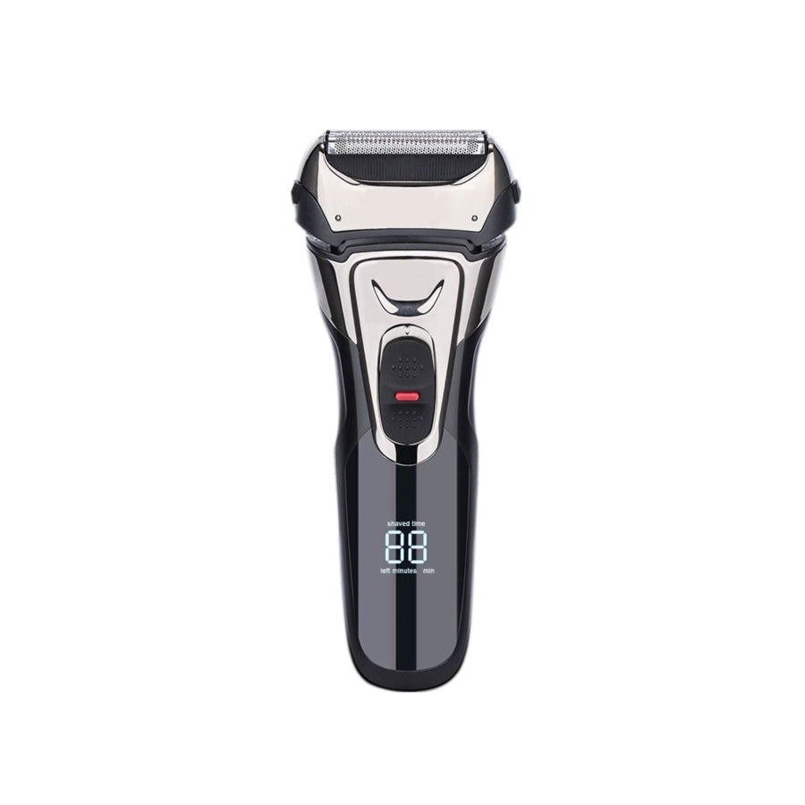 Electric Shaver with Digital Display Silver / One Size Apparel and Accessories
