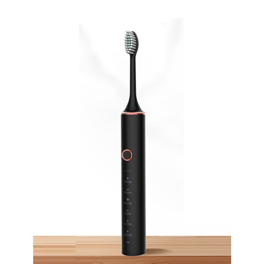 Electric Toothbrush with Multiple Modes Black / One Size Apparel and Accessories