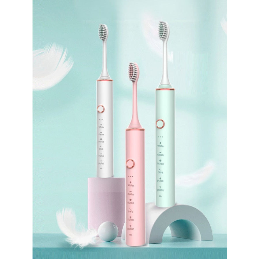 Electric Toothbrush with Multiple Modes Light Green / One Size Apparel and Accessories