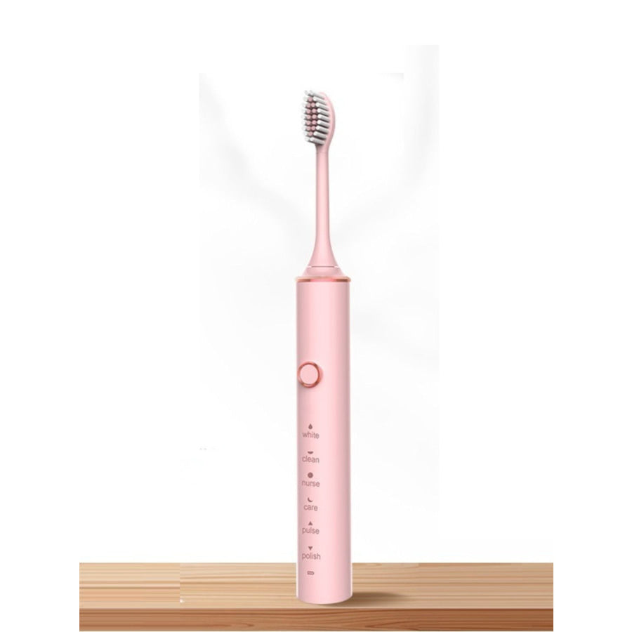Electric Toothbrush with Multiple Modes Pink / One Size Apparel and Accessories