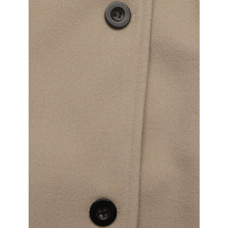 Elegant Button-Down Vest Coat Apparel and Accessories