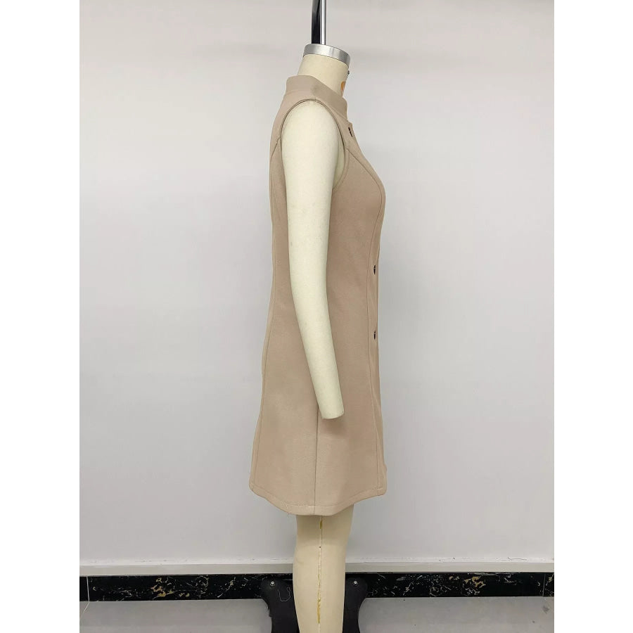 Elegant Button-Down Vest Coat Apparel and Accessories