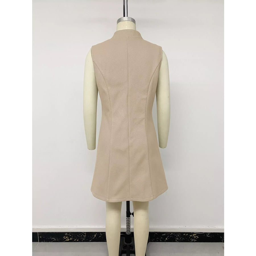 Elegant Button-Down Vest Coat Apparel and Accessories
