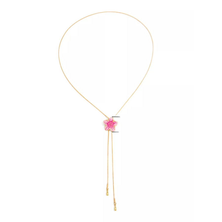 Elegant Floral Y-Shaped Lariat Necklace Gold / onesize Apparel and Accessories