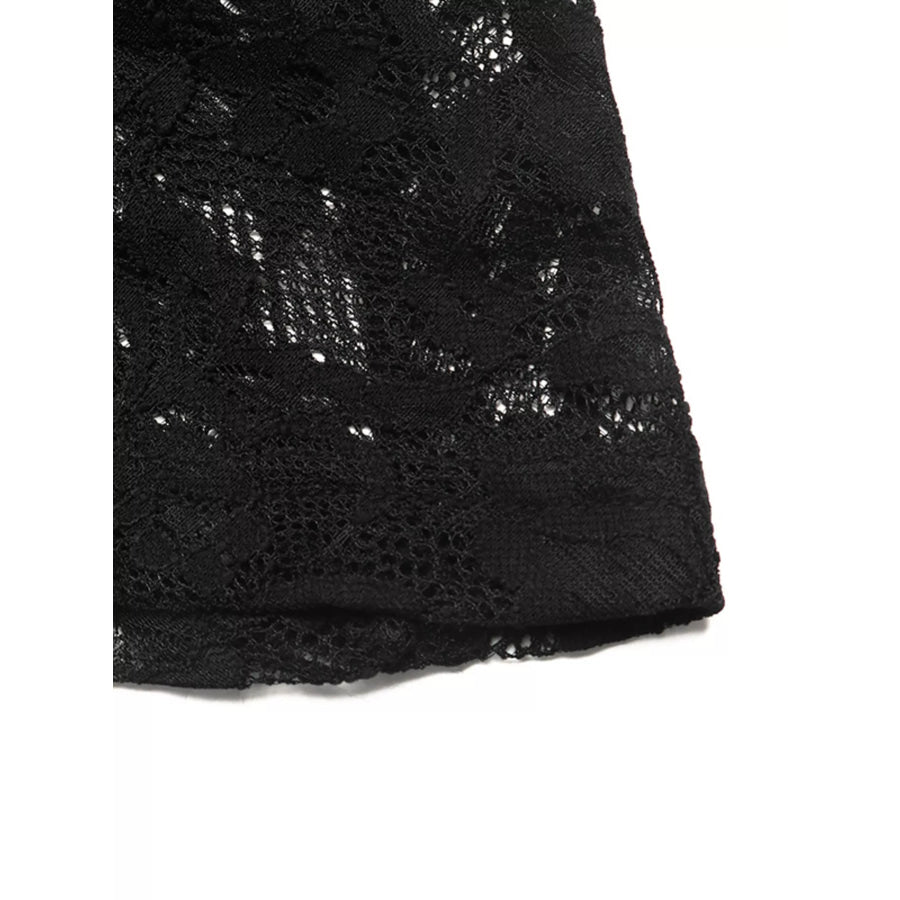 Elegant Lace Long Sleeve Mini Dress Apparel and Accessories