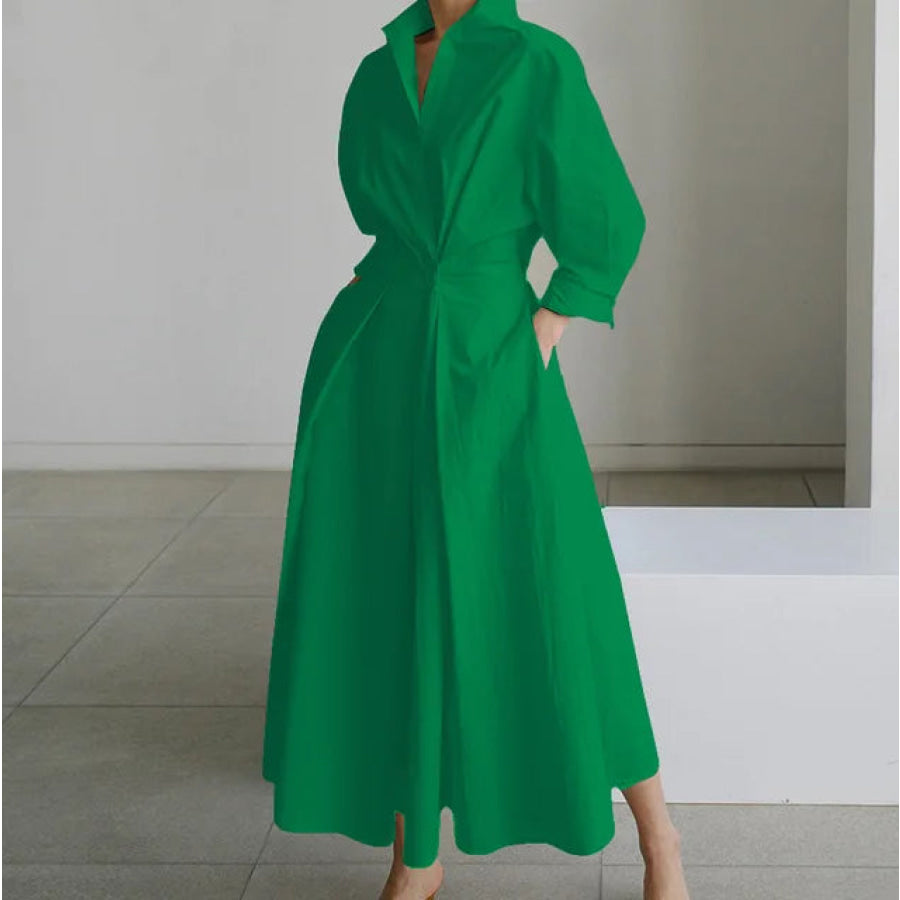 Elegant Maxi Dresses - Assorted Prints and Colours Green / S
