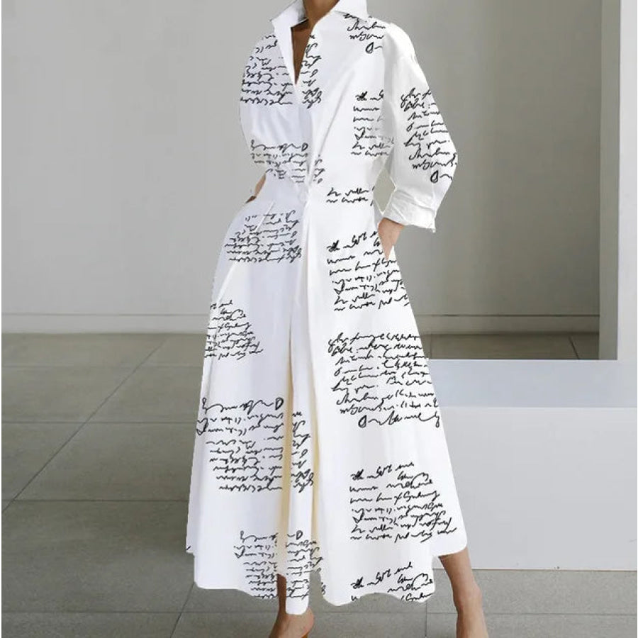 Elegant Maxi Dresses - Assorted Prints and Colours Letter / 2XL