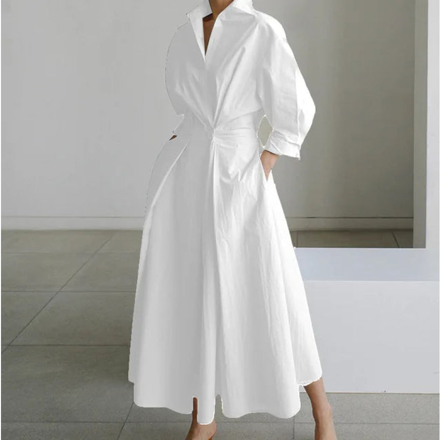 Elegant Maxi Dresses - Assorted Prints and Colours White / 2XL