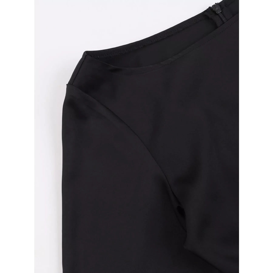 Elegant Mini Dress with Fare Sleeves Apparel and Accessories