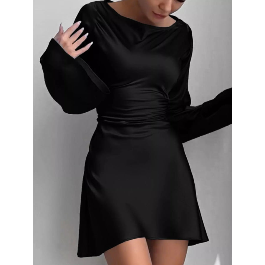 Elegant Mini Dress with Fare Sleeves Apparel and Accessories