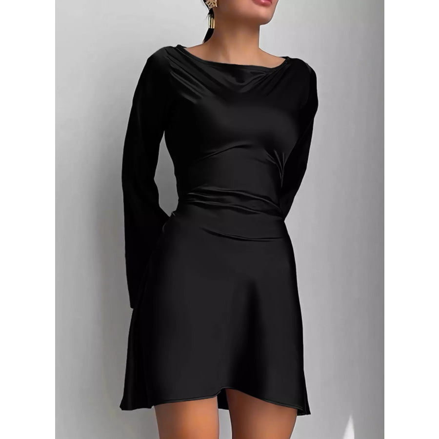 Elegant Mini Dress with Fare Sleeves Apparel and Accessories