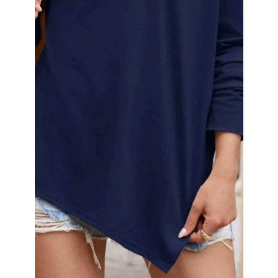 Elegant Off-Shoulder Long Sleeve Casual T-Shirt Apparel and Accessories
