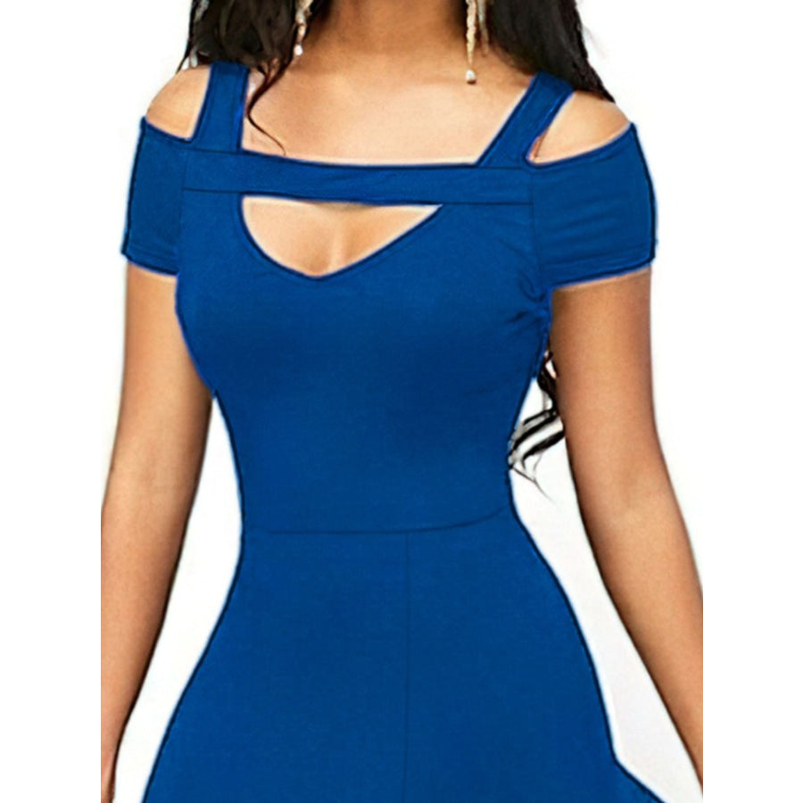 Elegant Off-Shoulder Slit Maxi Dress Apparel and Accessories