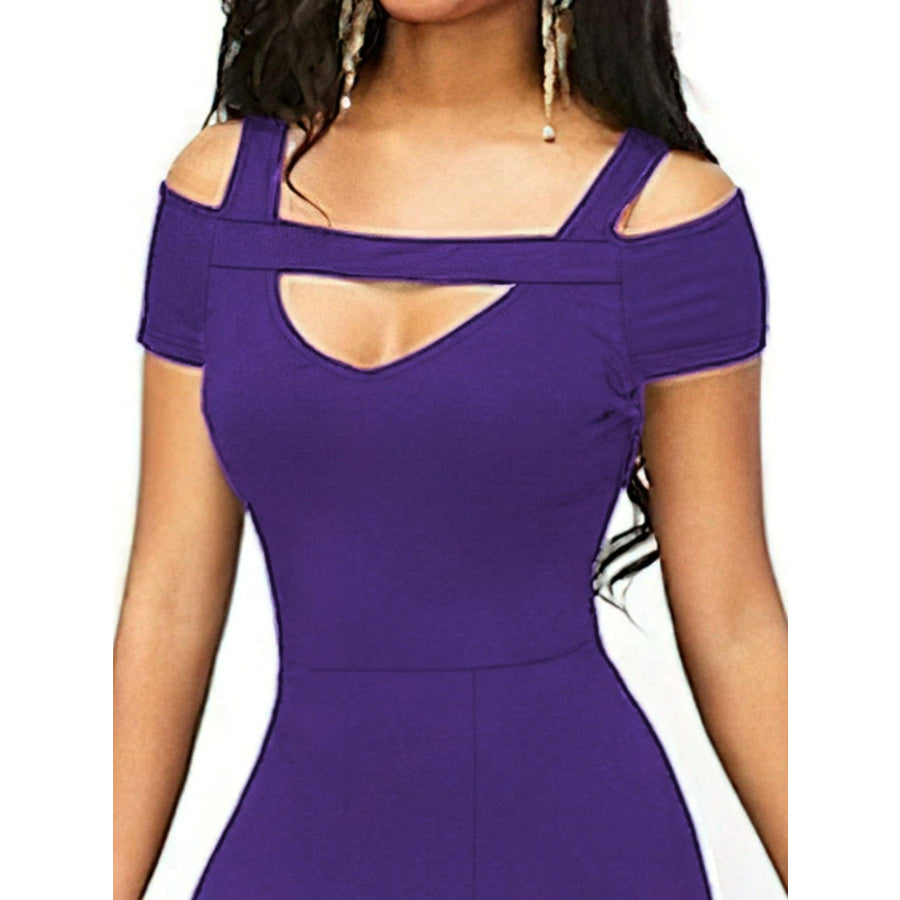 Elegant Off-Shoulder Slit Maxi Dress Apparel and Accessories