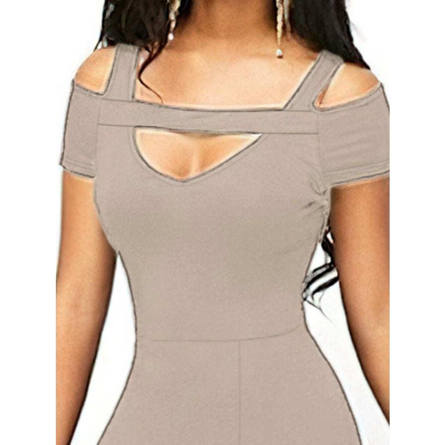 Elegant Off-Shoulder Slit Maxi Dress Apparel and Accessories