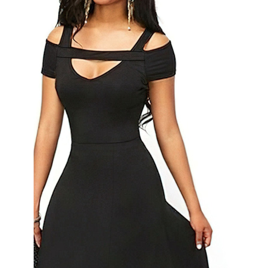 Elegant Off-Shoulder Slit Maxi Dress Apparel and Accessories