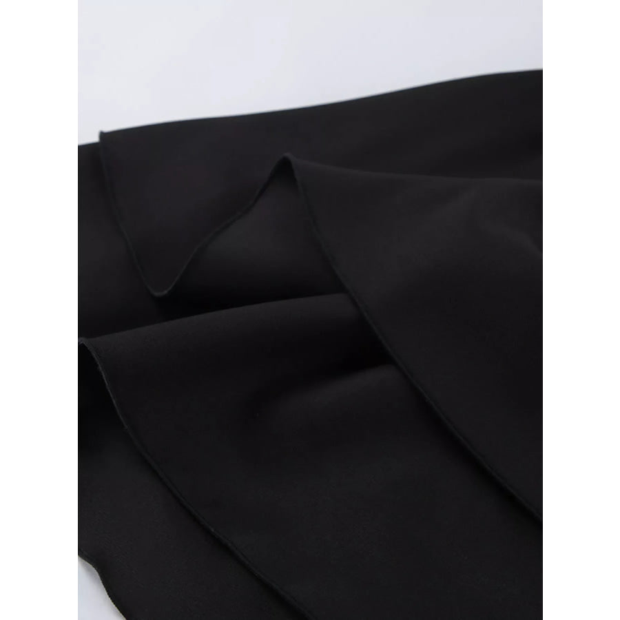 Elegant Stand Collar Blazer and Mini Skirt Set Apparel and Accessories
