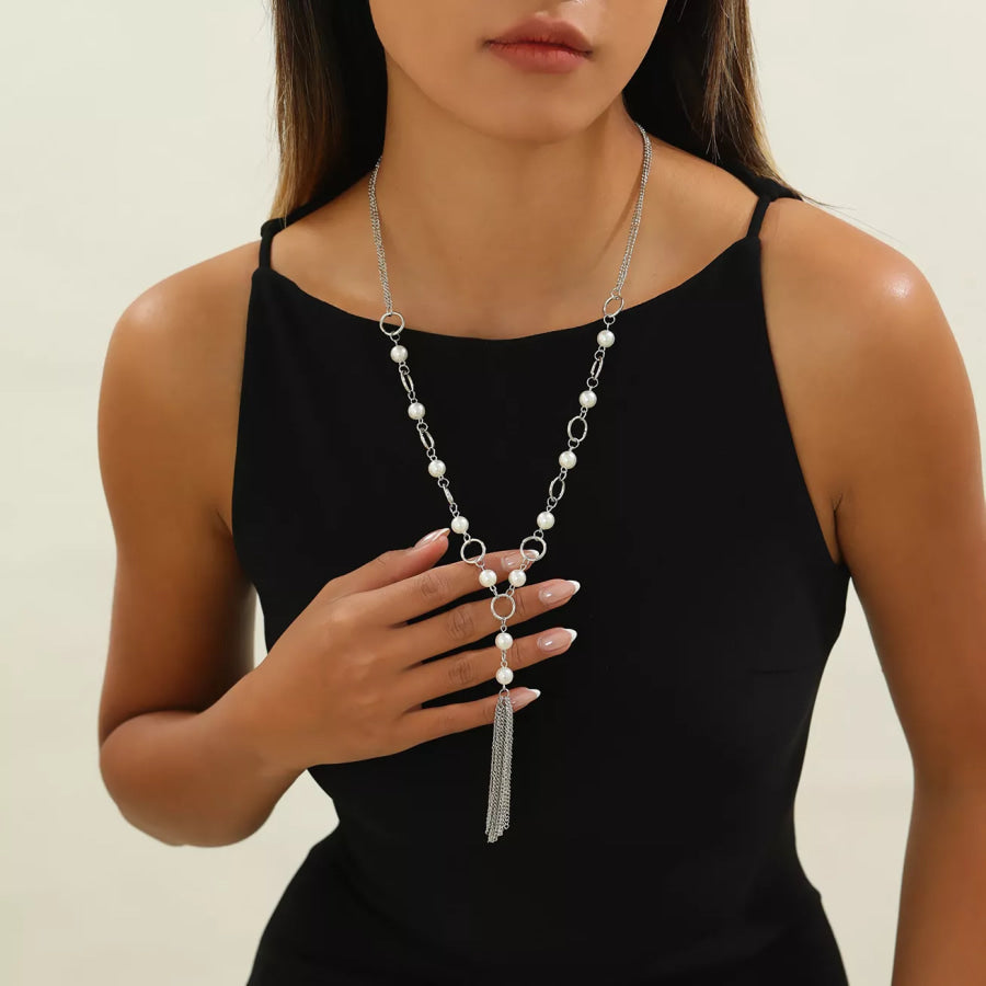 Elegant Tassel Pendant Necklace Apparel and Accessories