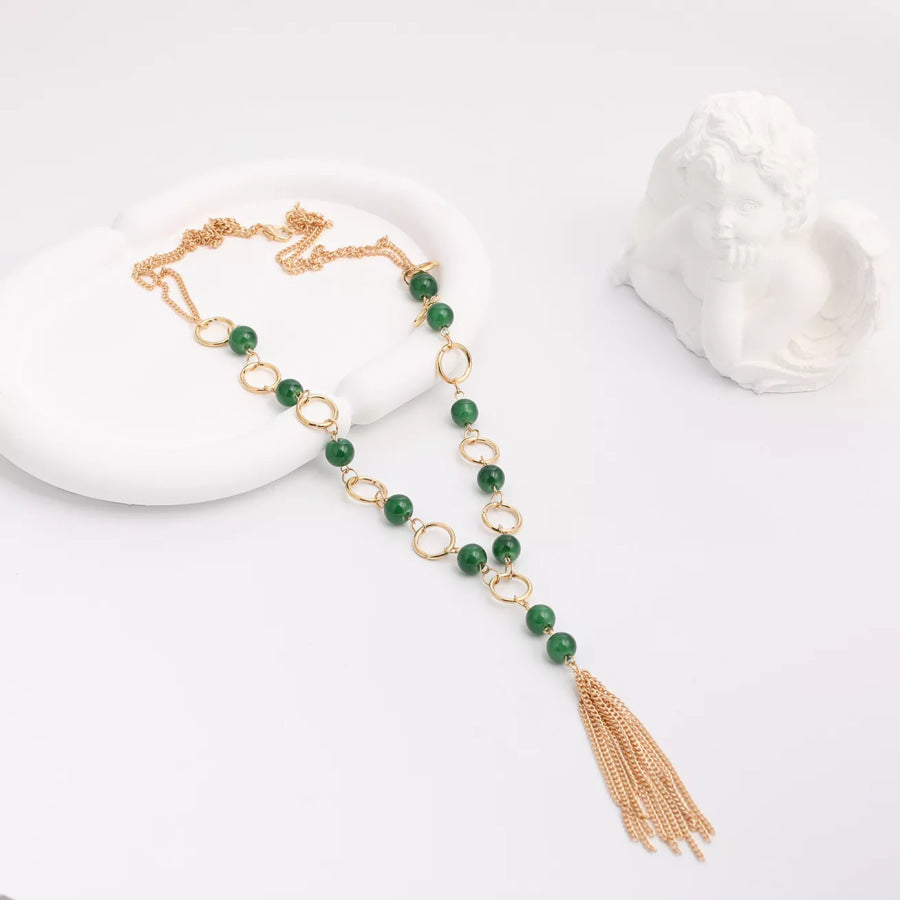 Elegant Tassel Pendant Necklace Apparel and Accessories