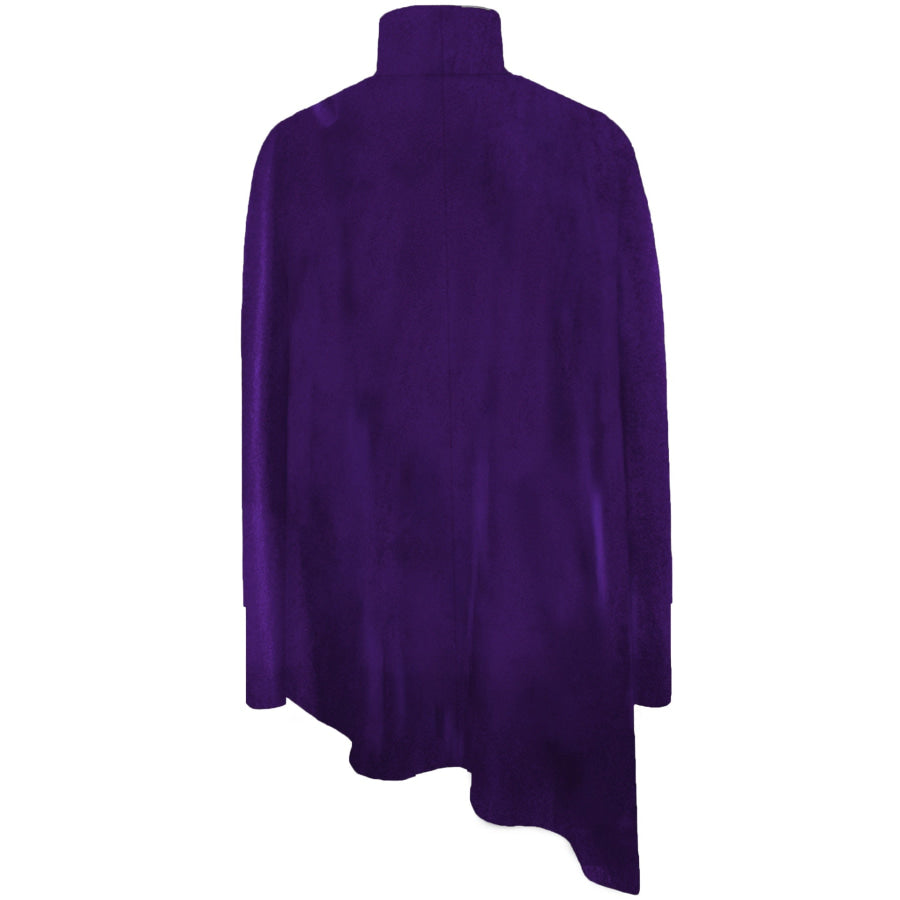 Elegant Turtleneck Asymmetric Hem Top Apparel and Accessories