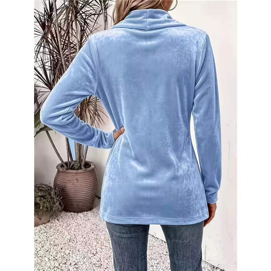 Elegant Velvet Open-Front Outerwear Apparel and Accessories