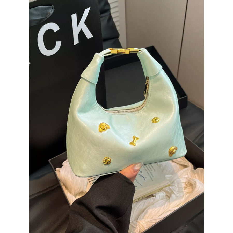Embellished Hobo Crossbody Bag Apparel and Accessories