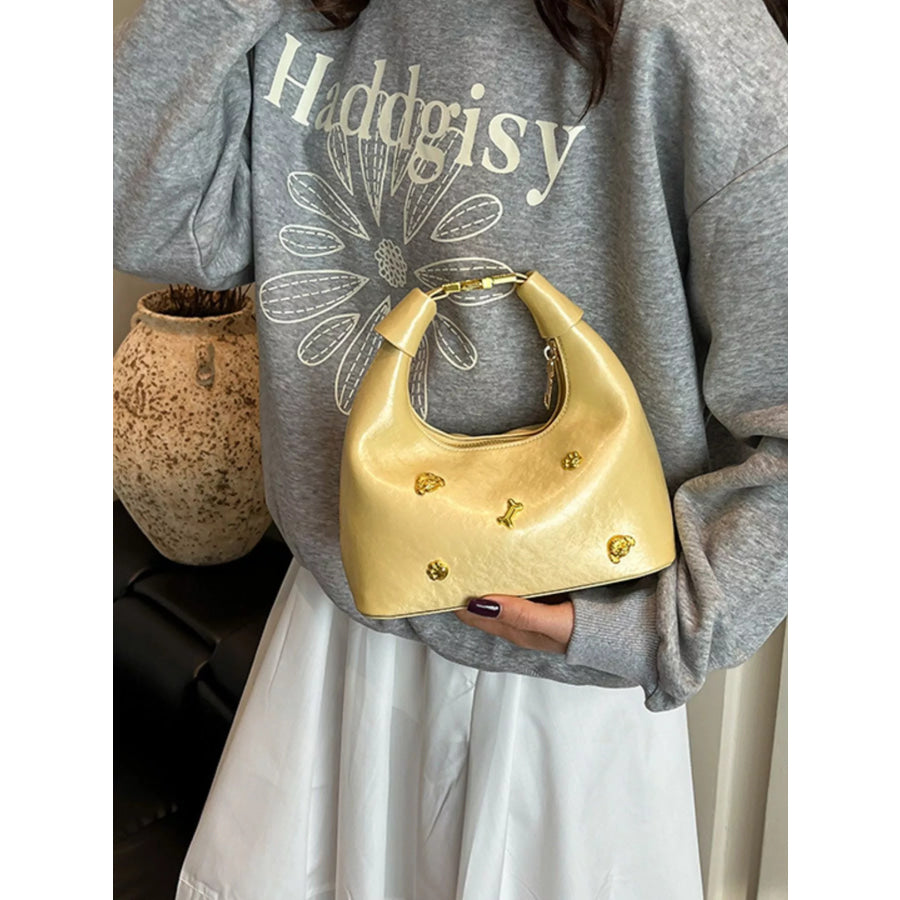 Embellished Hobo Crossbody Bag Apparel and Accessories