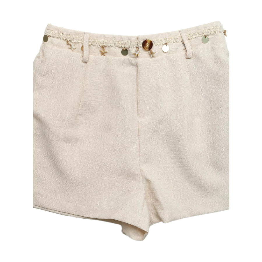 Embellished Sleeveless Top & Shorts Set Apparel and Accessories